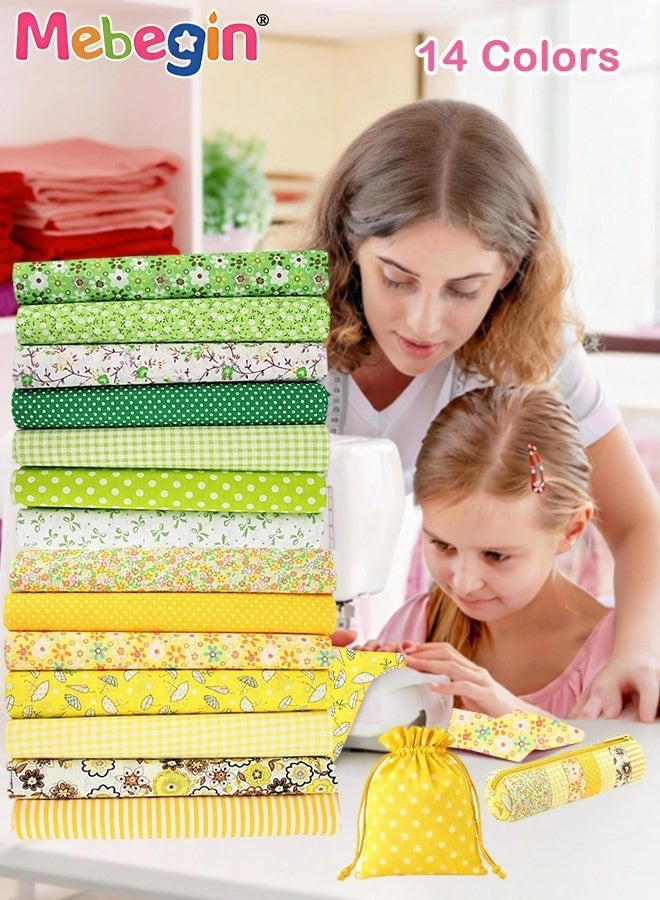 ميبيجين 14 قطعة من القماش القطني 100٪، مربعات مقطوعة مسبقًا مقاس 50x50 سم، مستلزمات خياطة متعددة الألوان، مجموعة فنون وحرف يدوية، مناسبة لمشاريع الخياطة وخلفيات التصوير الفوتوغرافي - Image 4